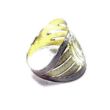 18ct Gold Plated Ring with Art Deco Design