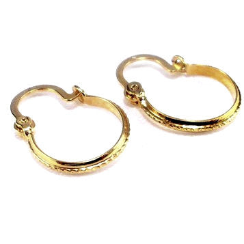 18ct Gold Plated Little Hoop Earrings