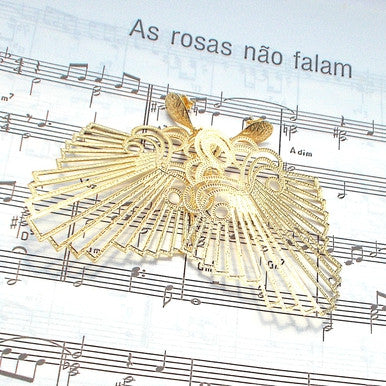 18ct Gold Plated Maxi Earrings in Venetian Baroque Style