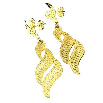 18ct Gold Plated Oriental Style Fancy Earrings