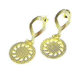 18ct Gold Plated Small Disc Earrings