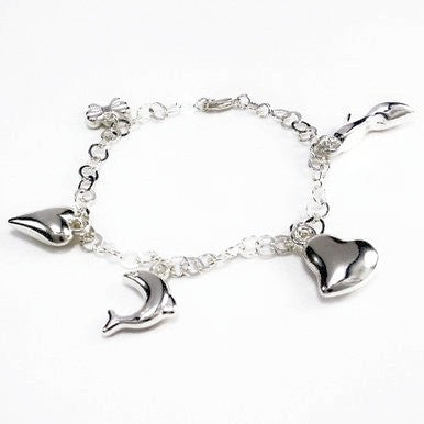 Silver Plated Charm Bracelet